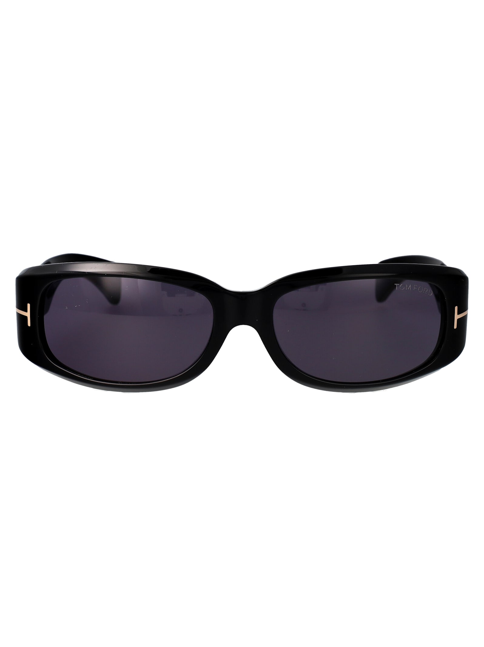 Shop Tom Ford Corey Sunglasses In 01a Nero Lucido / Fumo