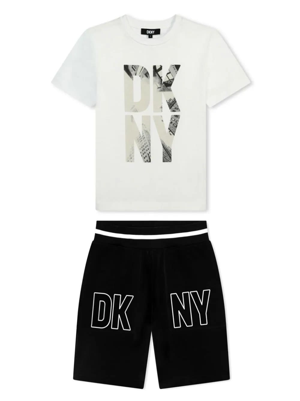 Dkny Kids' T-shirt With Print In White