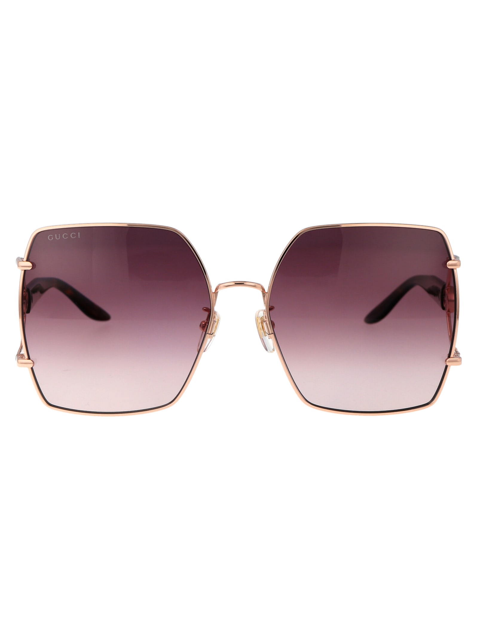 Shop Gucci Gg1564sa Sunglasses In 002 Gold Havana Red