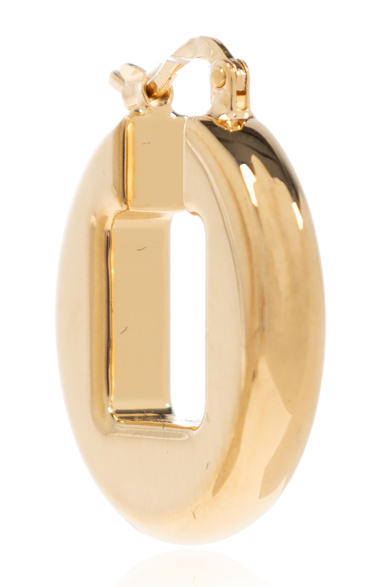 Jacquemus Les Boucles Rond Carré In Gold