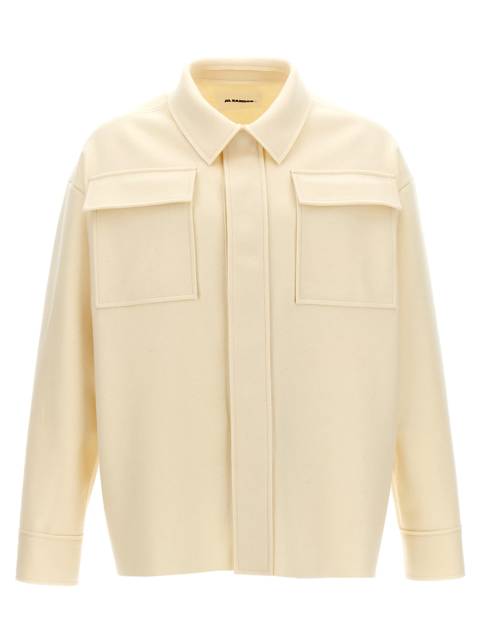 Shop Jil Sander Cloth Shirt In White