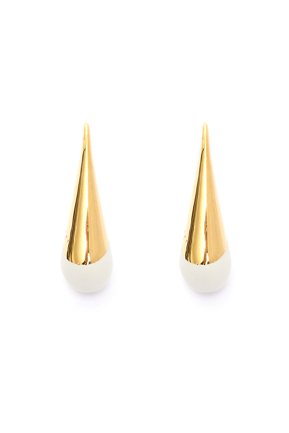 Shop Marni Earrings Blow Up Line In Ivory (white)