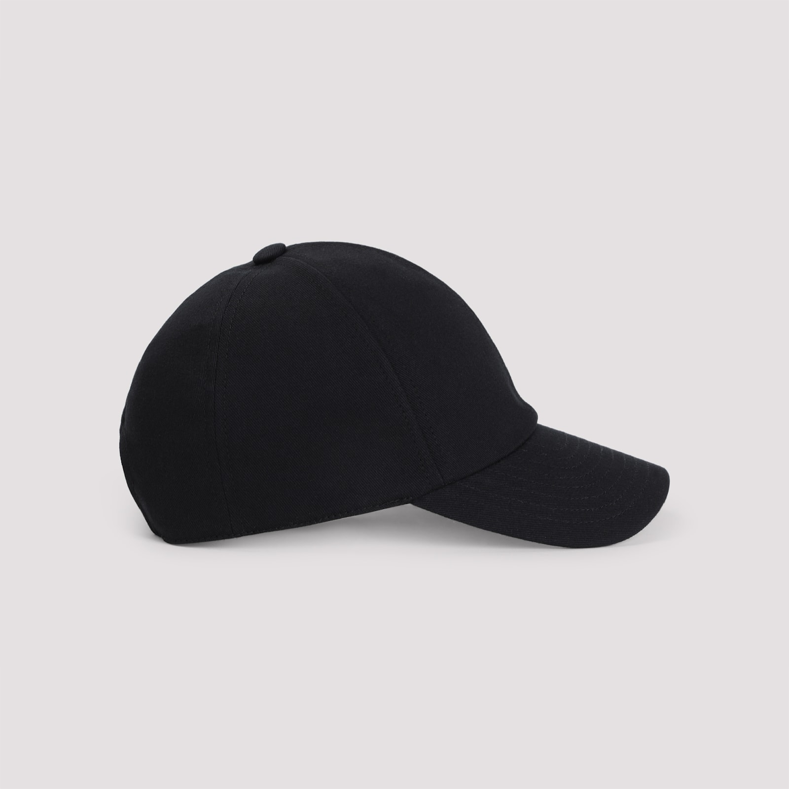 Courrèges Signature Cotton Cap In Black