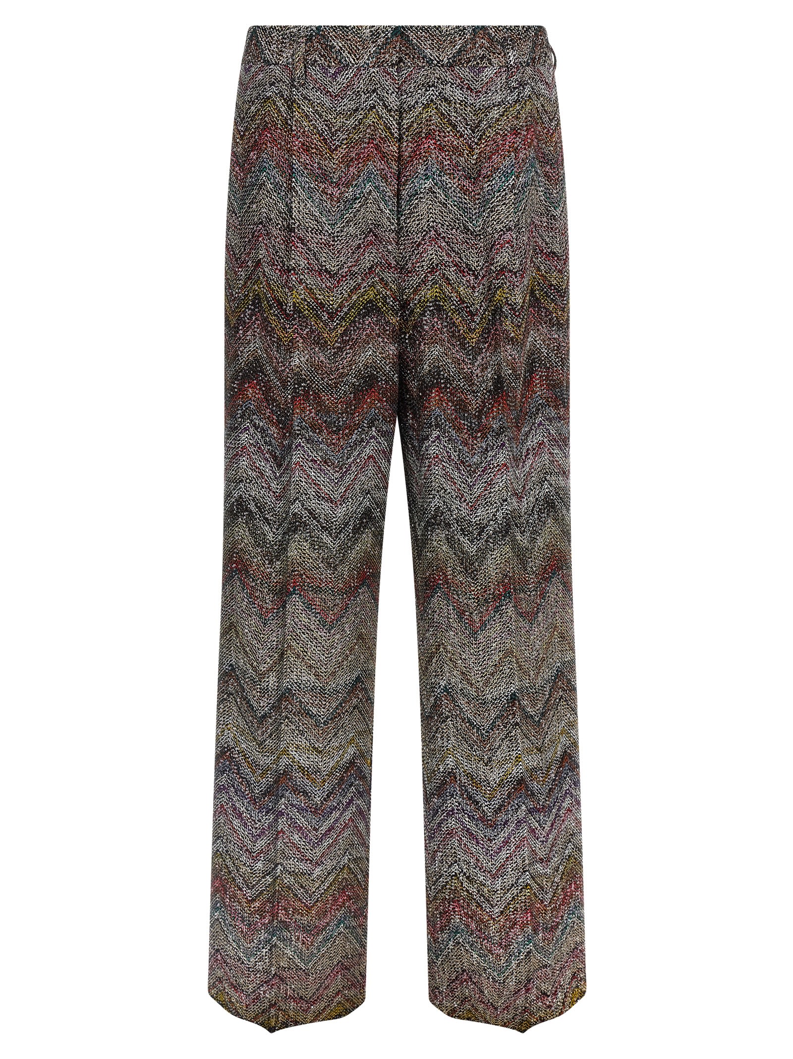 Missoni Zigzag Sequin Pants Multicolor In Gray