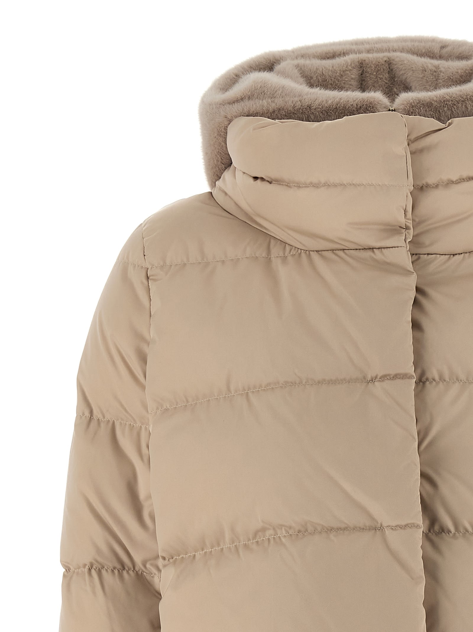 Herno A-shape Resort Down Jacket In Neutral