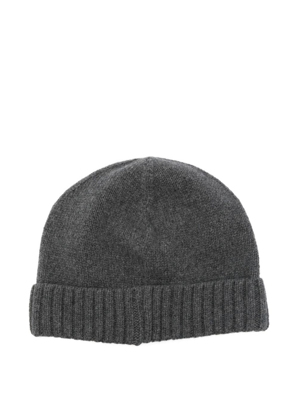 Borsalino Green City Textured Beanie In Gray