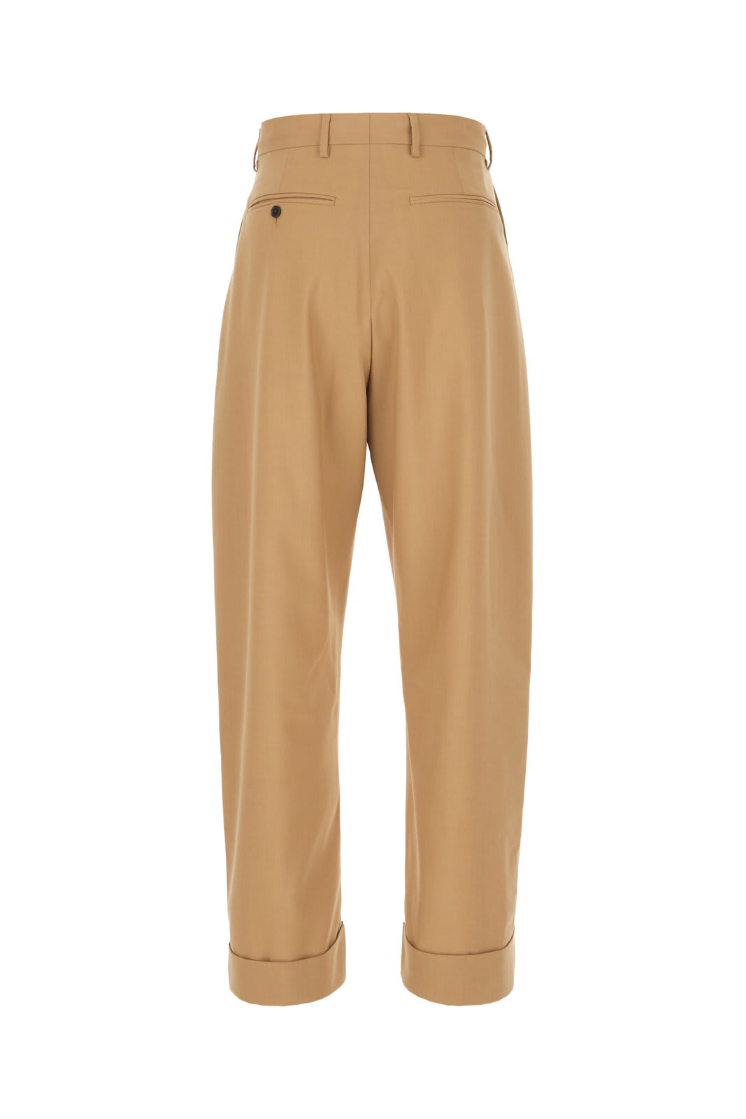 Shop Marni Logo Embroidered Tailored Trousers