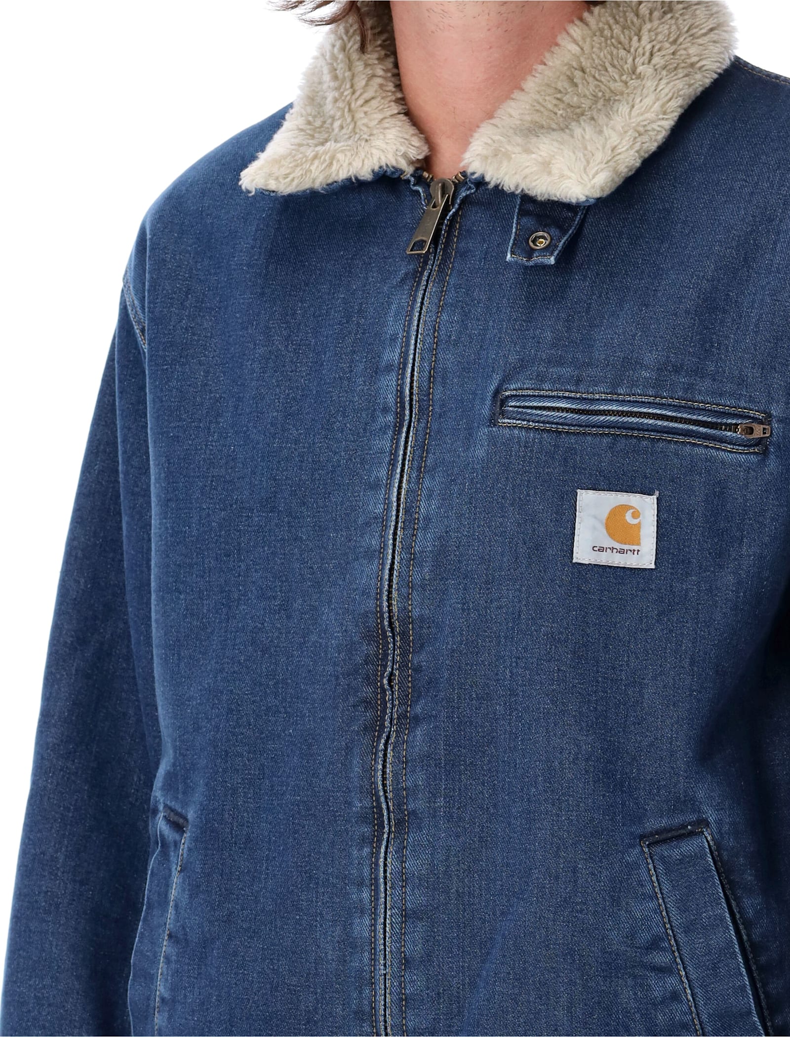 Shop Carhartt Herald Jacket In Blue Stone Wash