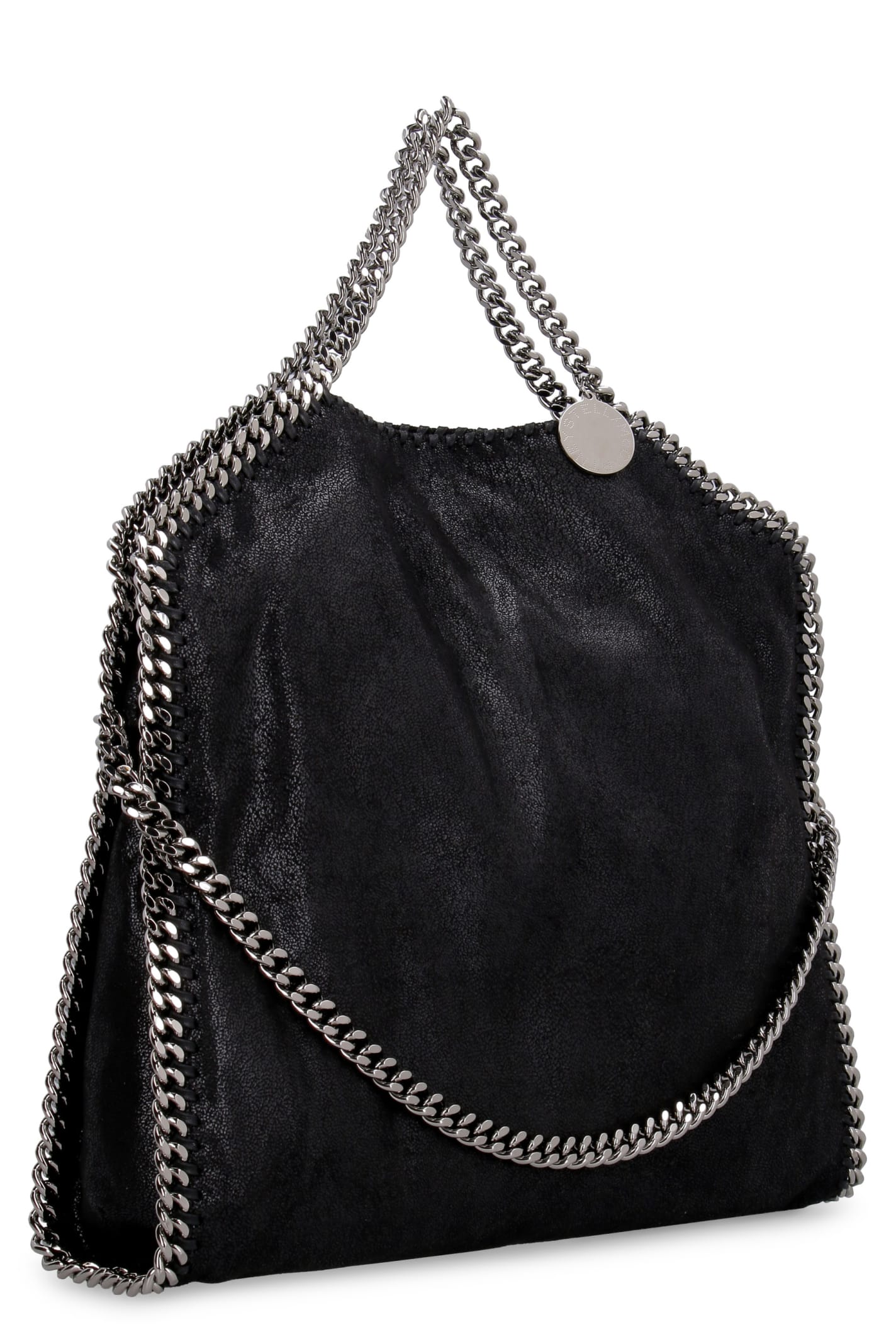 Shop Stella Mccartney Falabella Tote Bag In Black