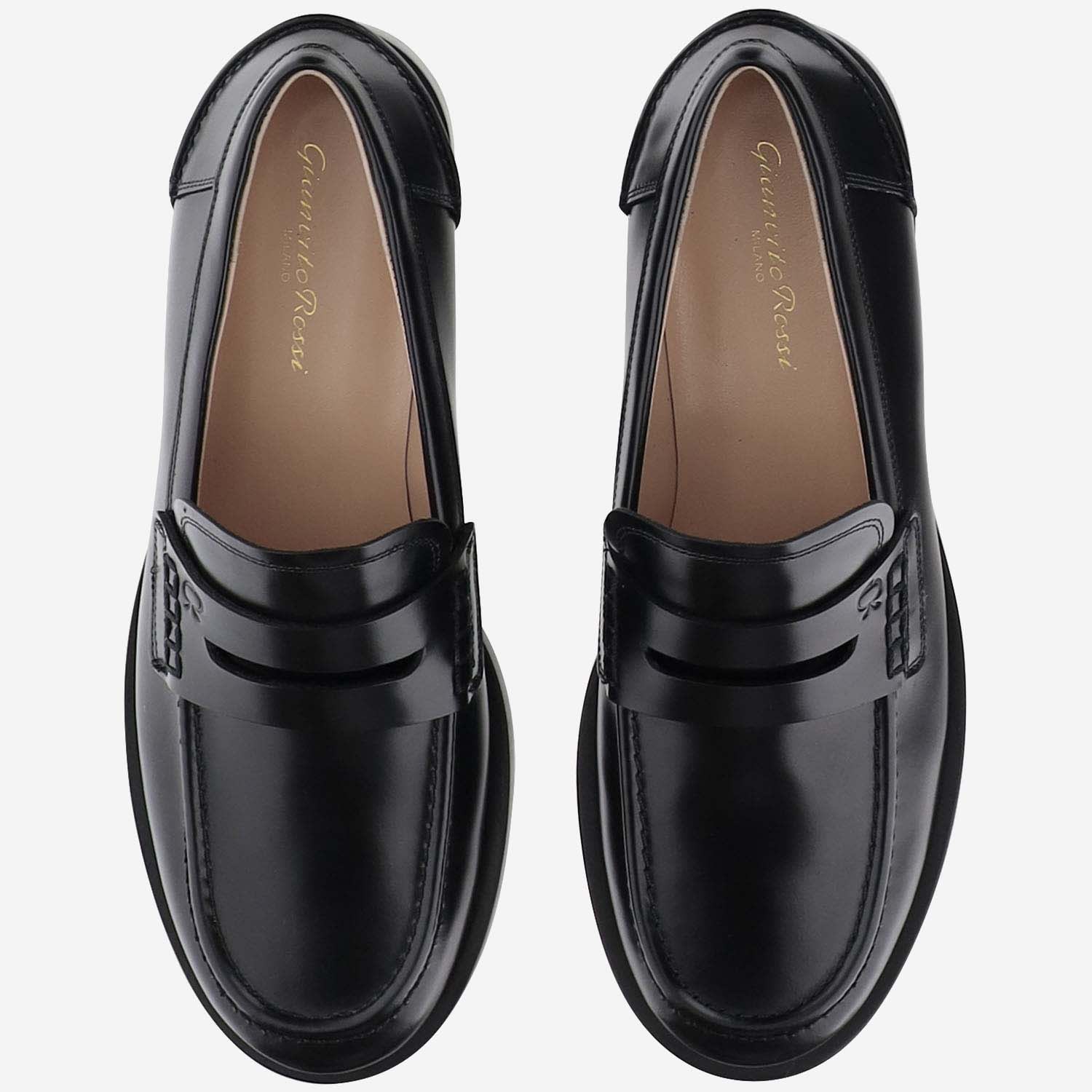 Shop Gianvito Rossi Loafers Michael In Black