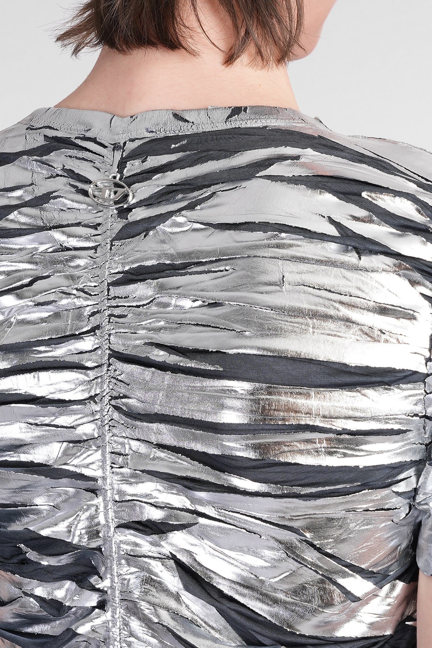 Diesel T Ai Topwear In Silver Acetate