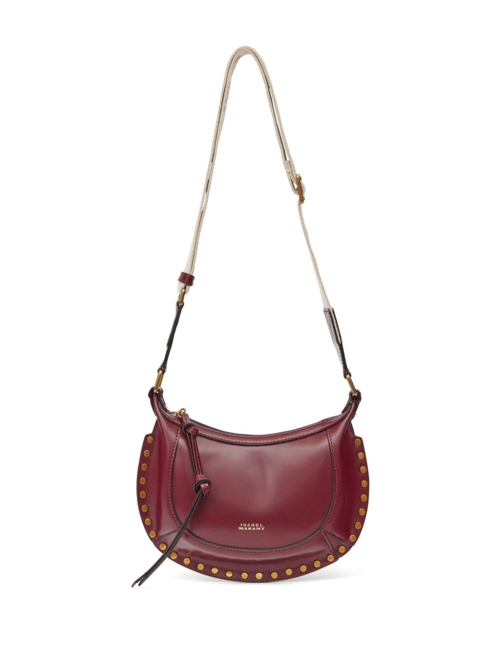 Shop Marant Etoile Mini Moon Crossbody Bag In By Burgundy