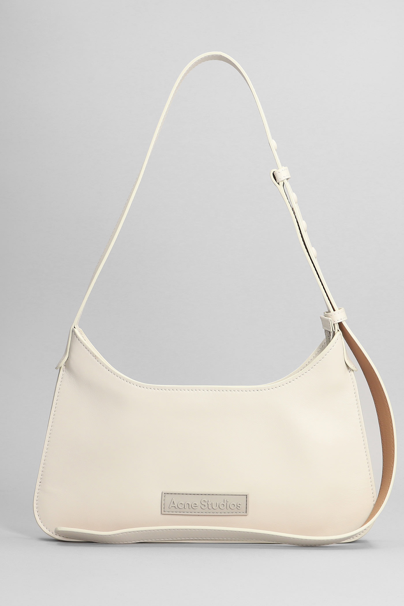 Acne Studios Platt Mini Shoulder Bag In White Leather