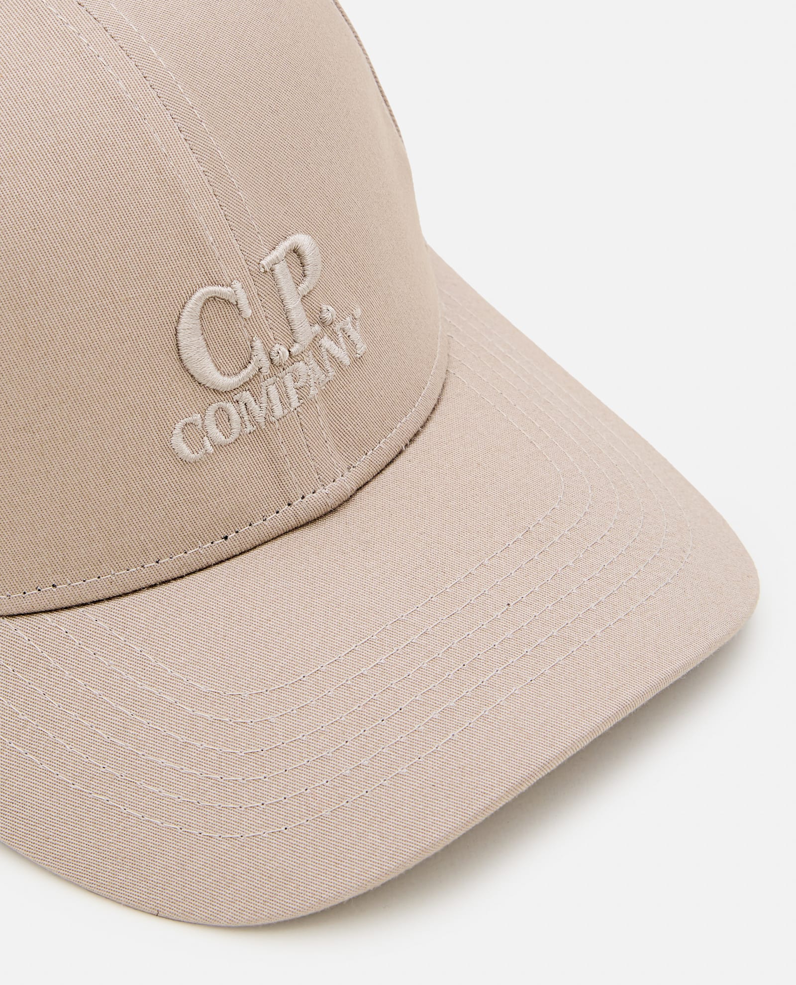 C.P. COMPANY GABARDINE LOGO CAP 