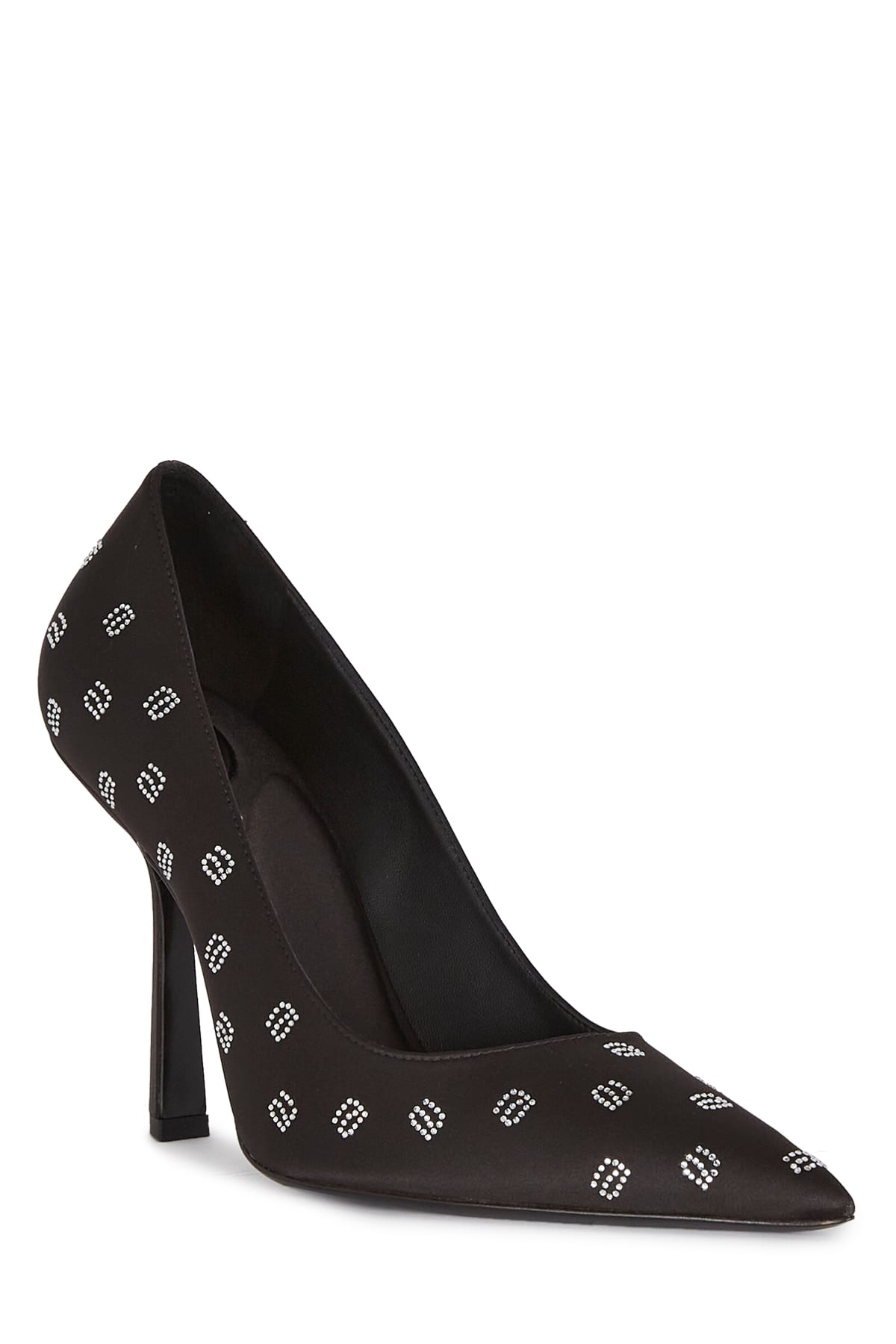 Alexander Wang Delphine 105 Pump Womens Satin Embellished Pumps In 001
