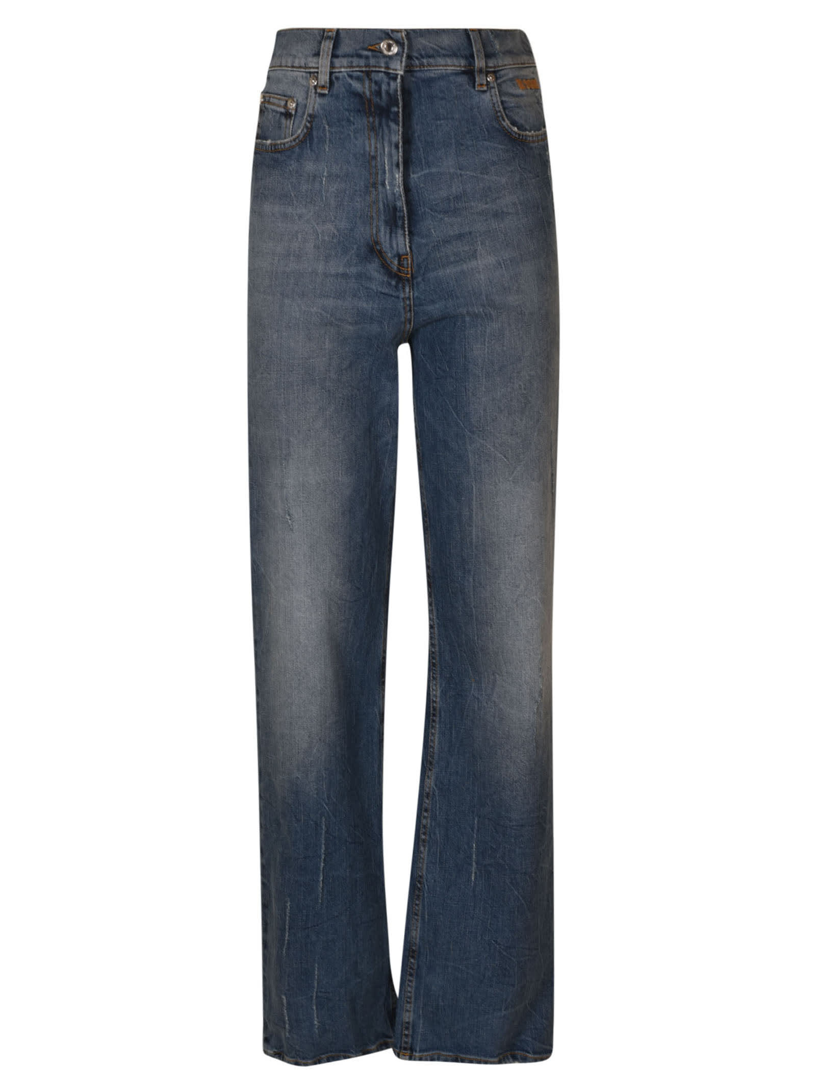 MSGM Straight Leg 5 Pockets Denim Jeans