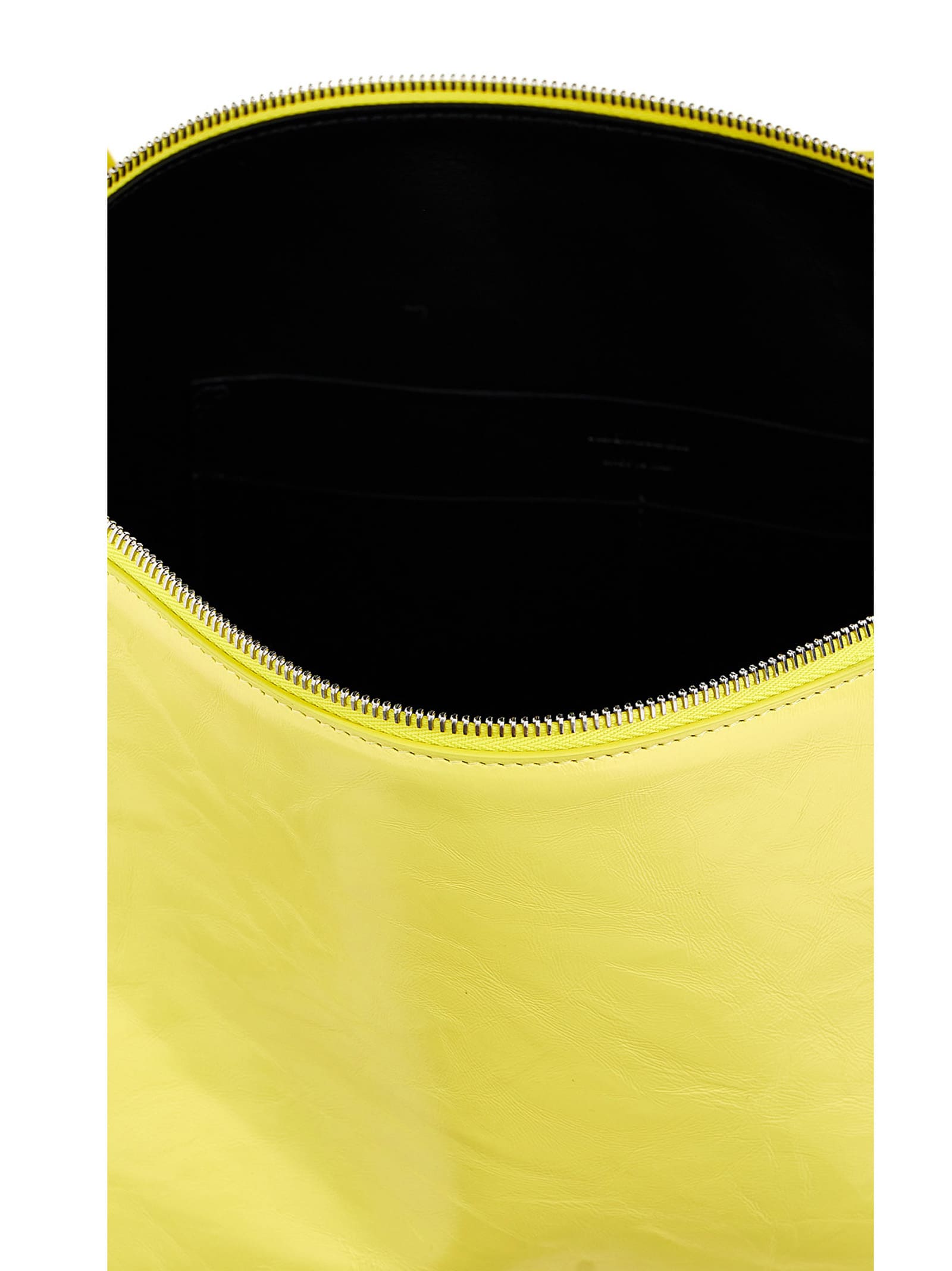Shop Jil Sander Empire Shoulder Bag In Yellow