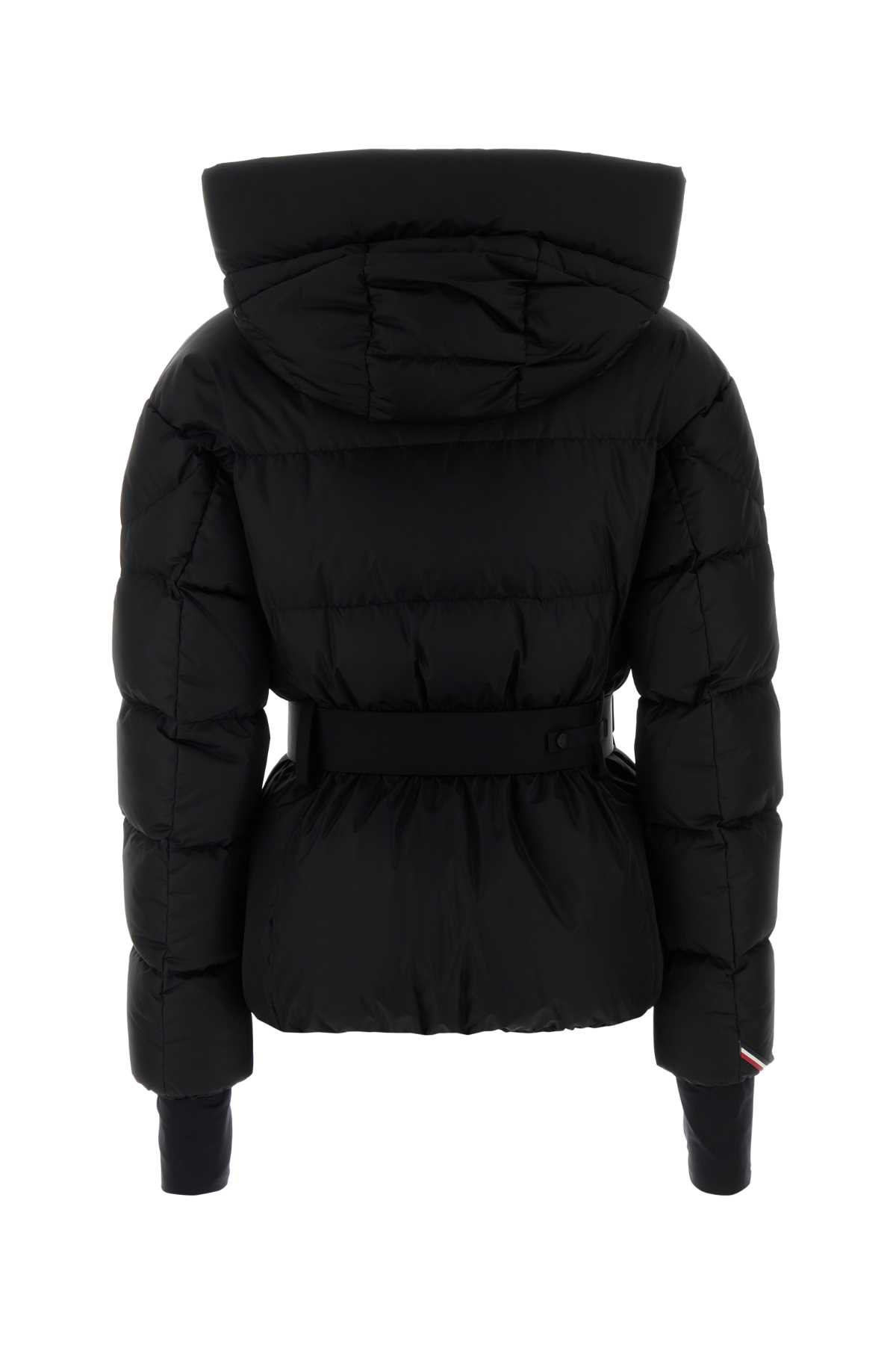 Moncler Black Nylon Bouquetin Down Jacket In Black