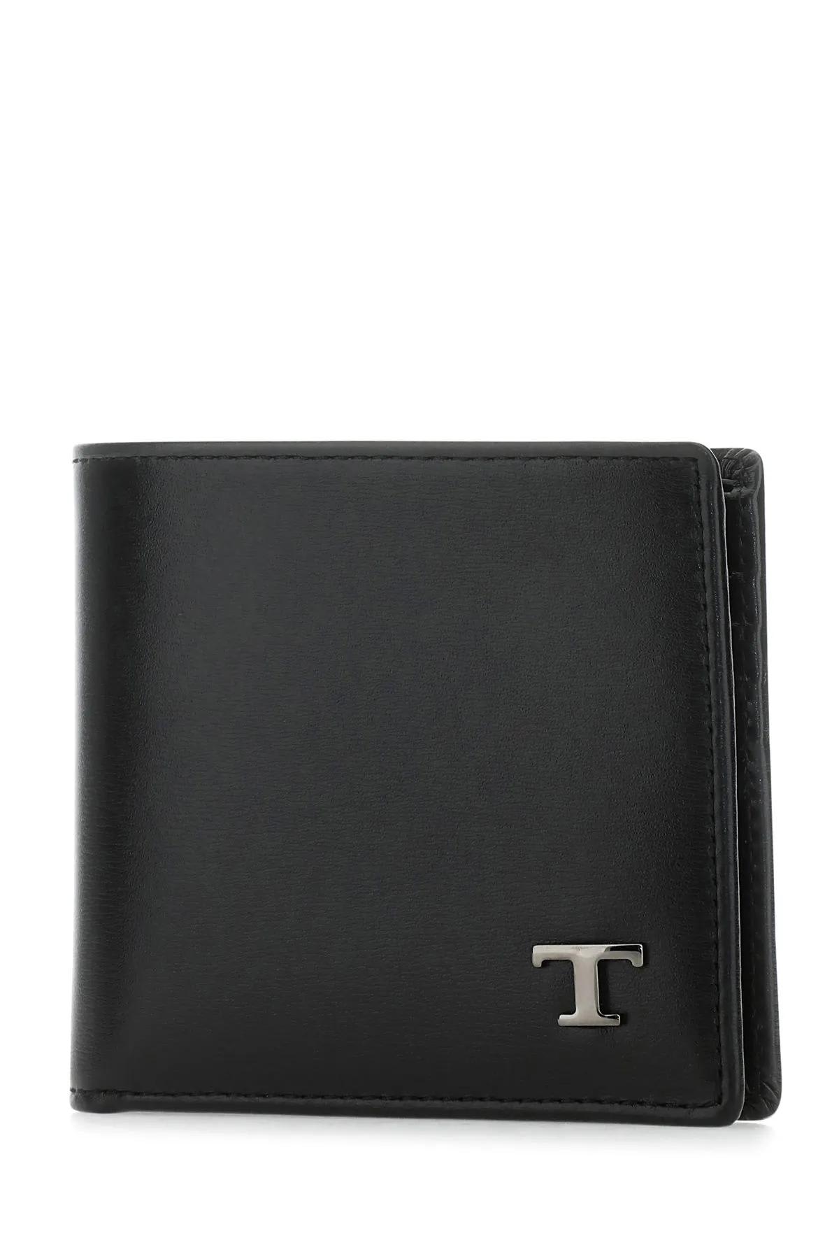 Shop Tod's Black Leather Wallet Tods