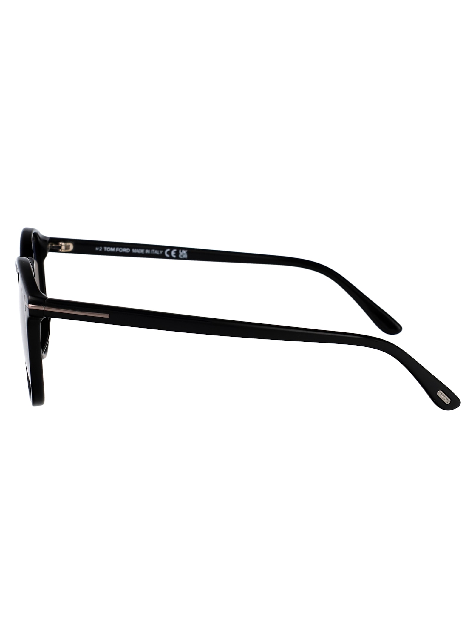 Tom Ford Sunglasses In 01d Nero Lucido / Fumo Polar