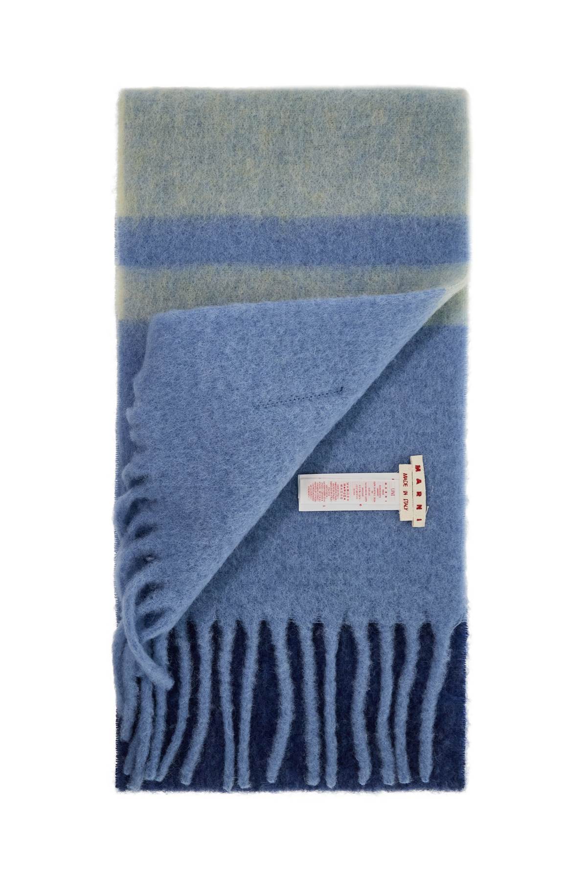 Shop Marni Mohair Scarf For Stylish In Lake (blue)