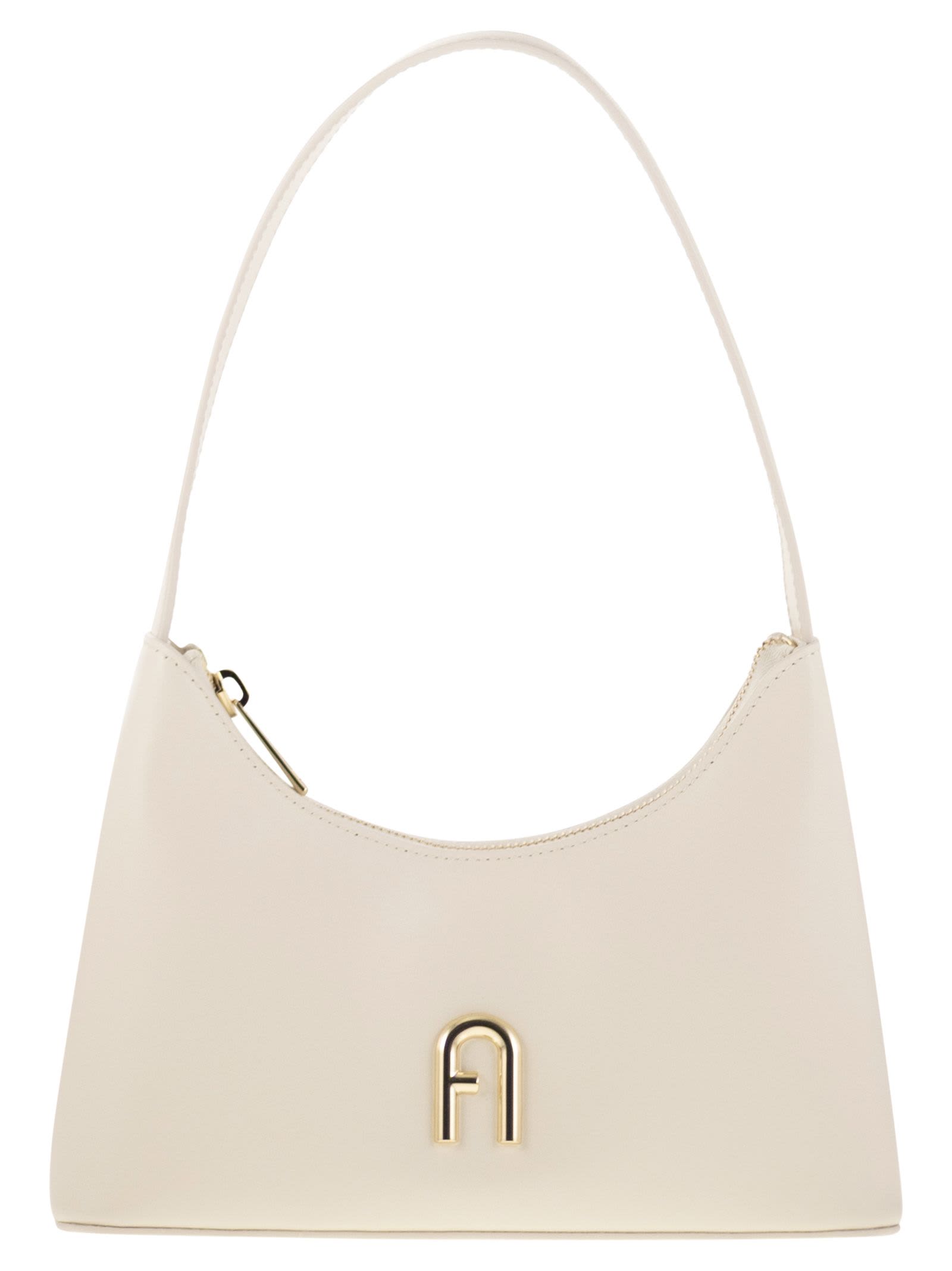 Furla 'mini Bag Leather Curved Handle' In Nude