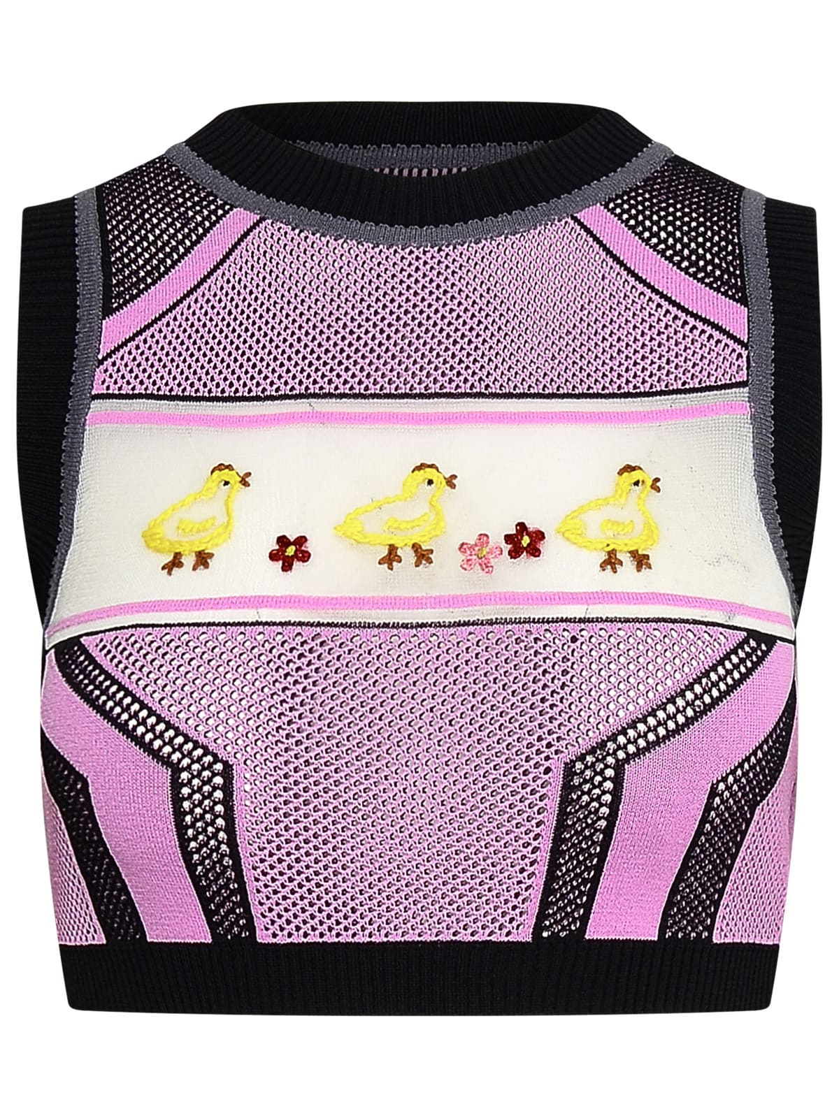 Cormio Cropped Sleeveless Top In Pink