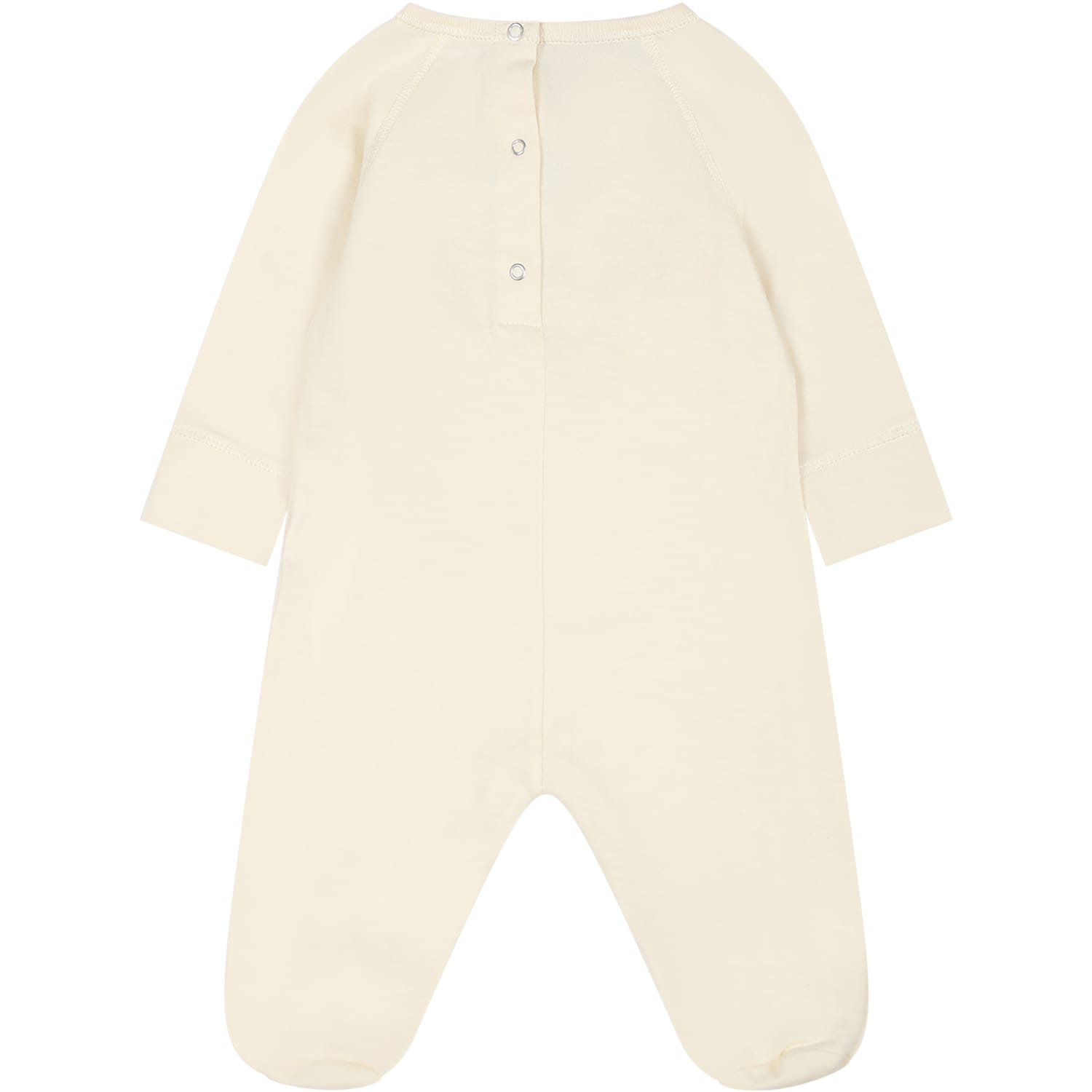 Shop Gucci Ivory Set For Baby Kids With Logo And Print