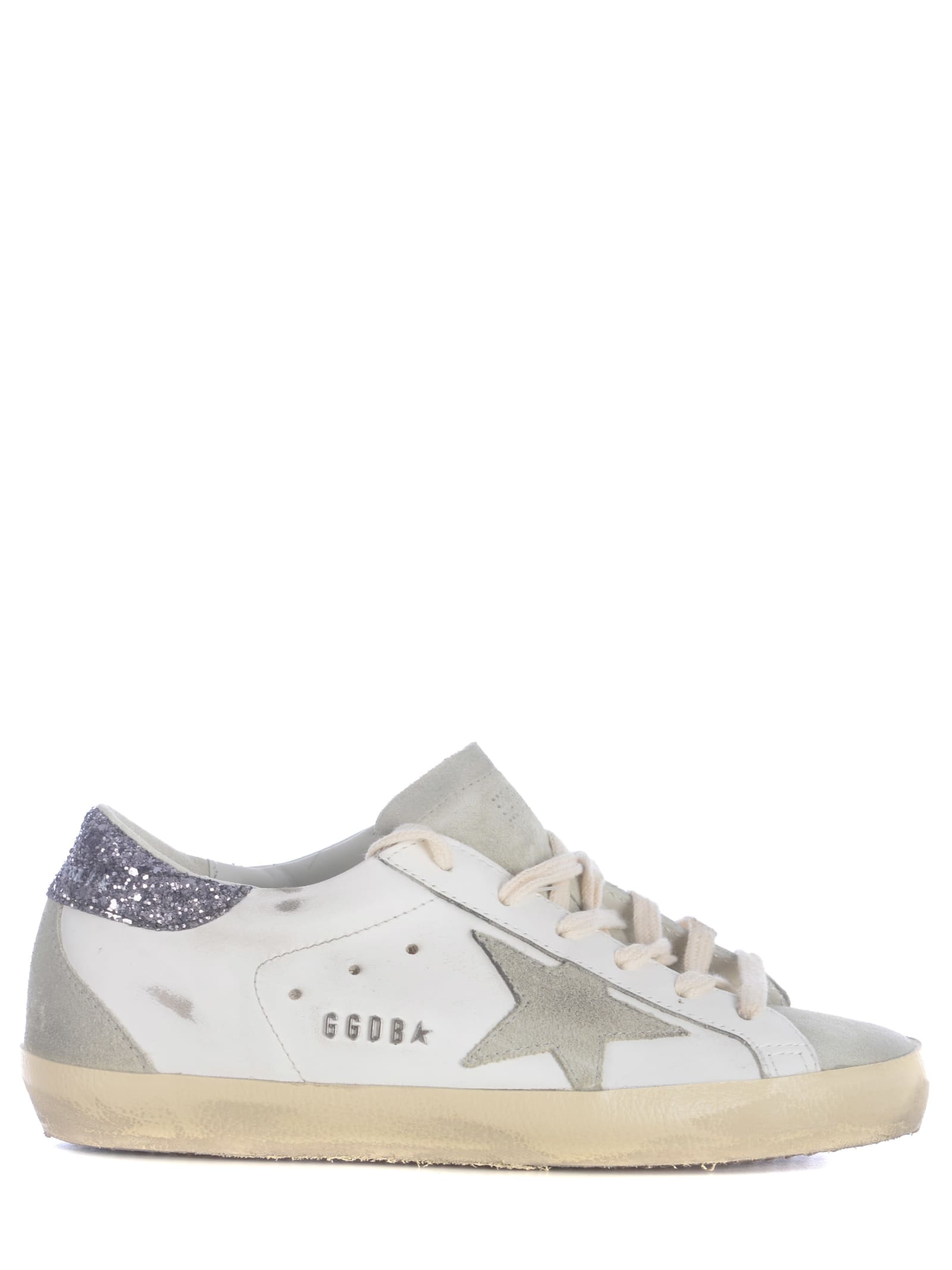Golden Goose Sneakers  Super Star Made Of Leather In Bianco
