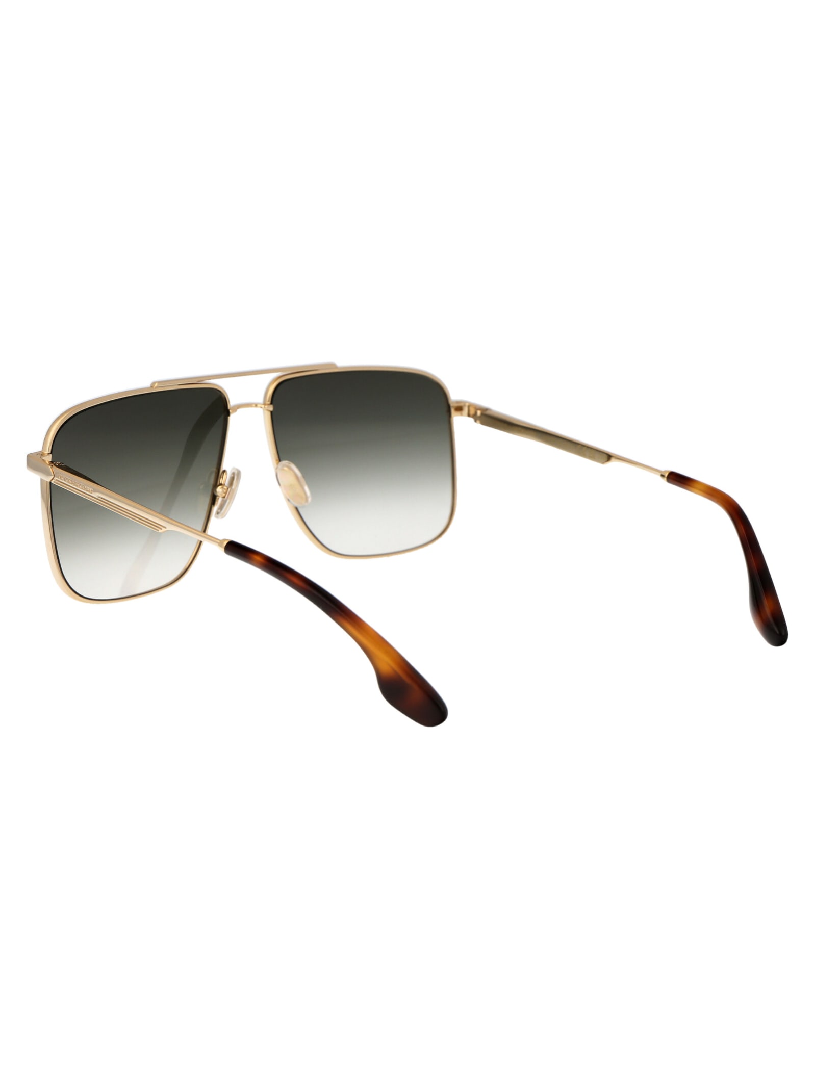 Shop Victoria Beckham Vb240s Sunglasses In 700 Gold/khaki