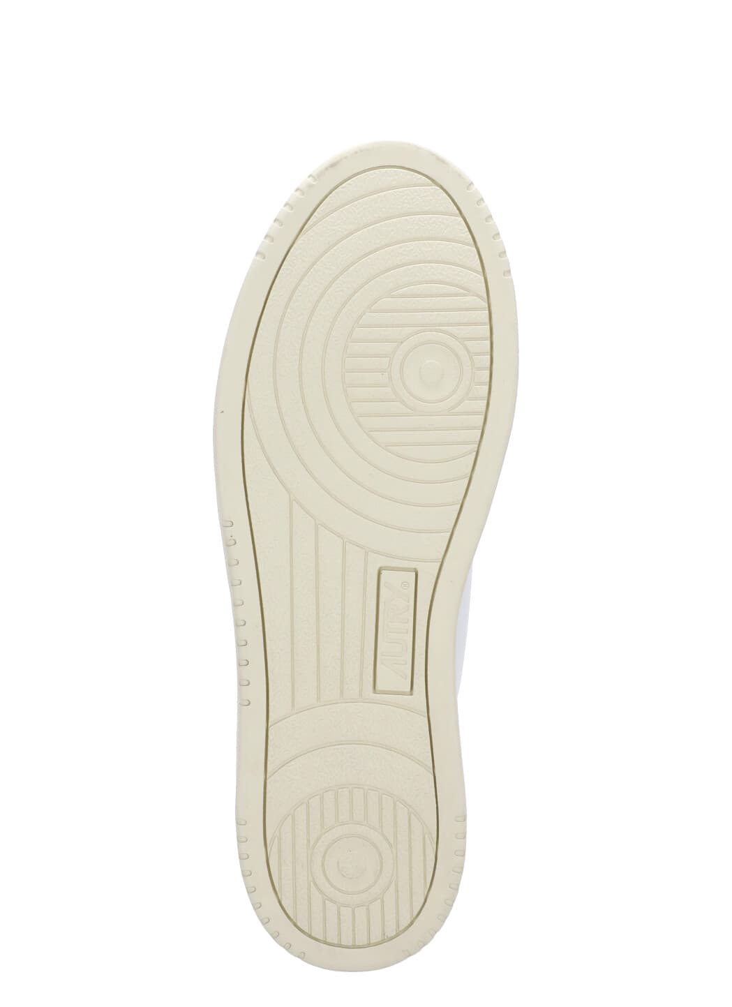 Autry Leather Low-top Sneakers With Perforated Toe Box In White