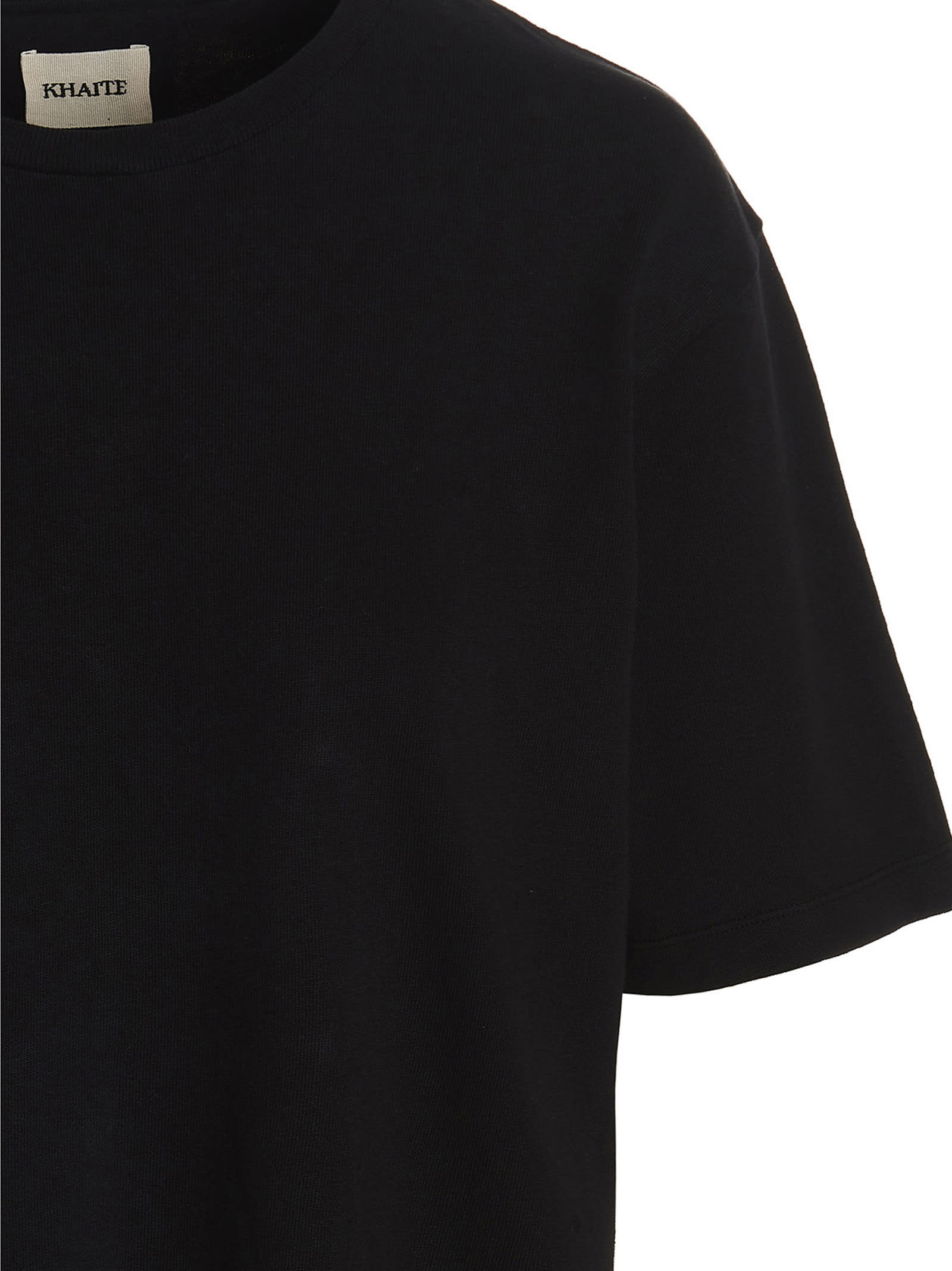 Shop Khaite Mae T-shirt In Black