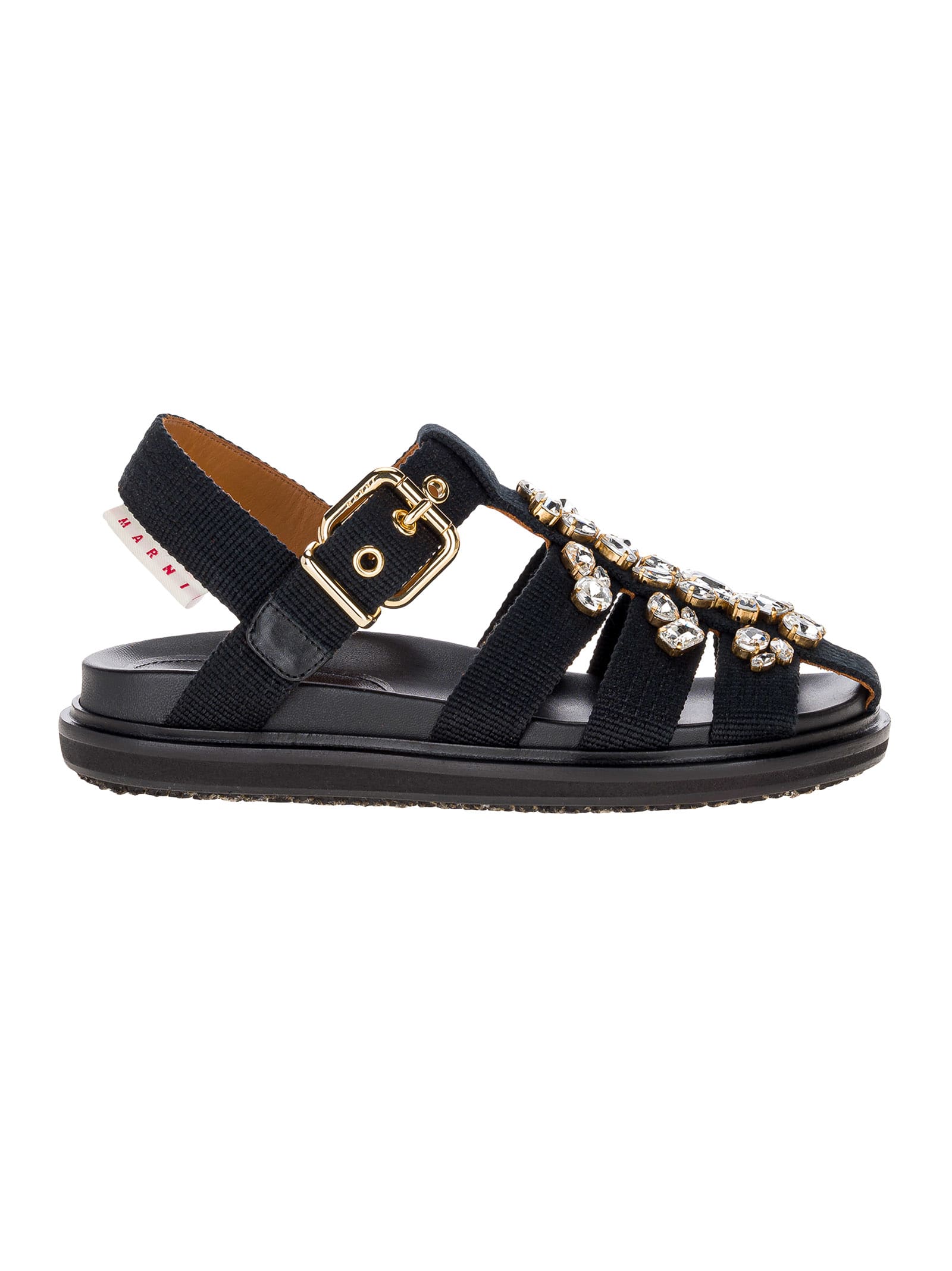 Buy Marni Embellished Fisherman Sandals online, shop Marni shoes with free shipping