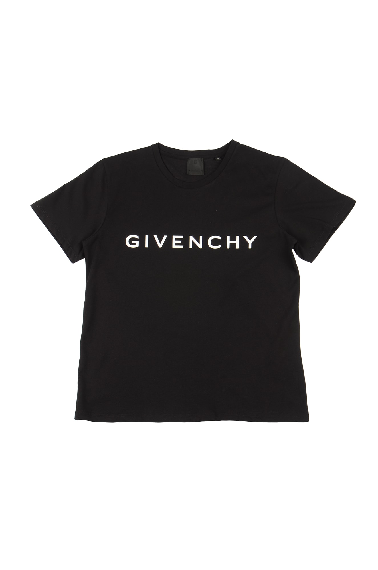 Shop Givenchy Logo Print Regular T-shirt In Black