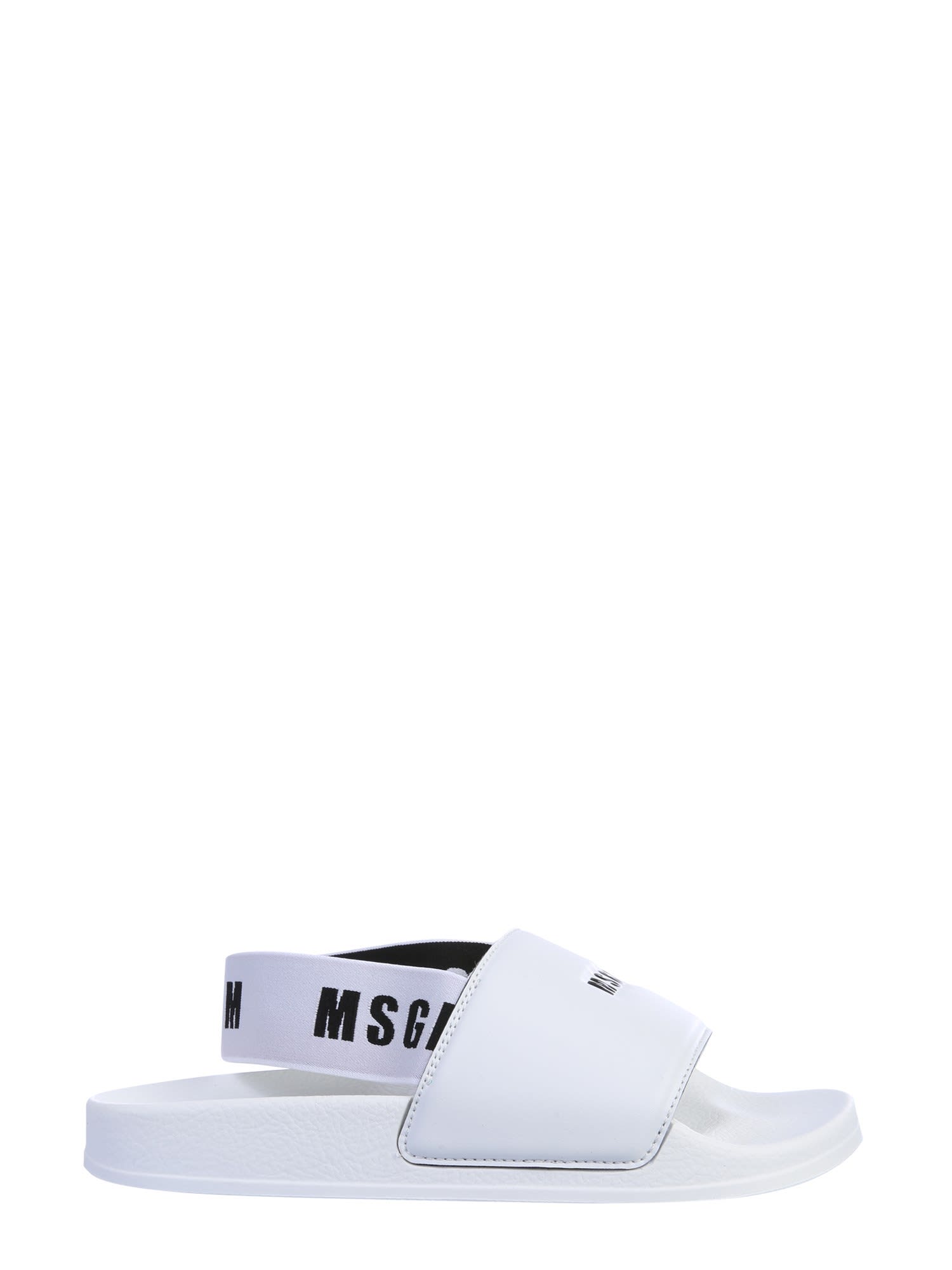 MSGM LOGO SLIDE SANDALS,11267918