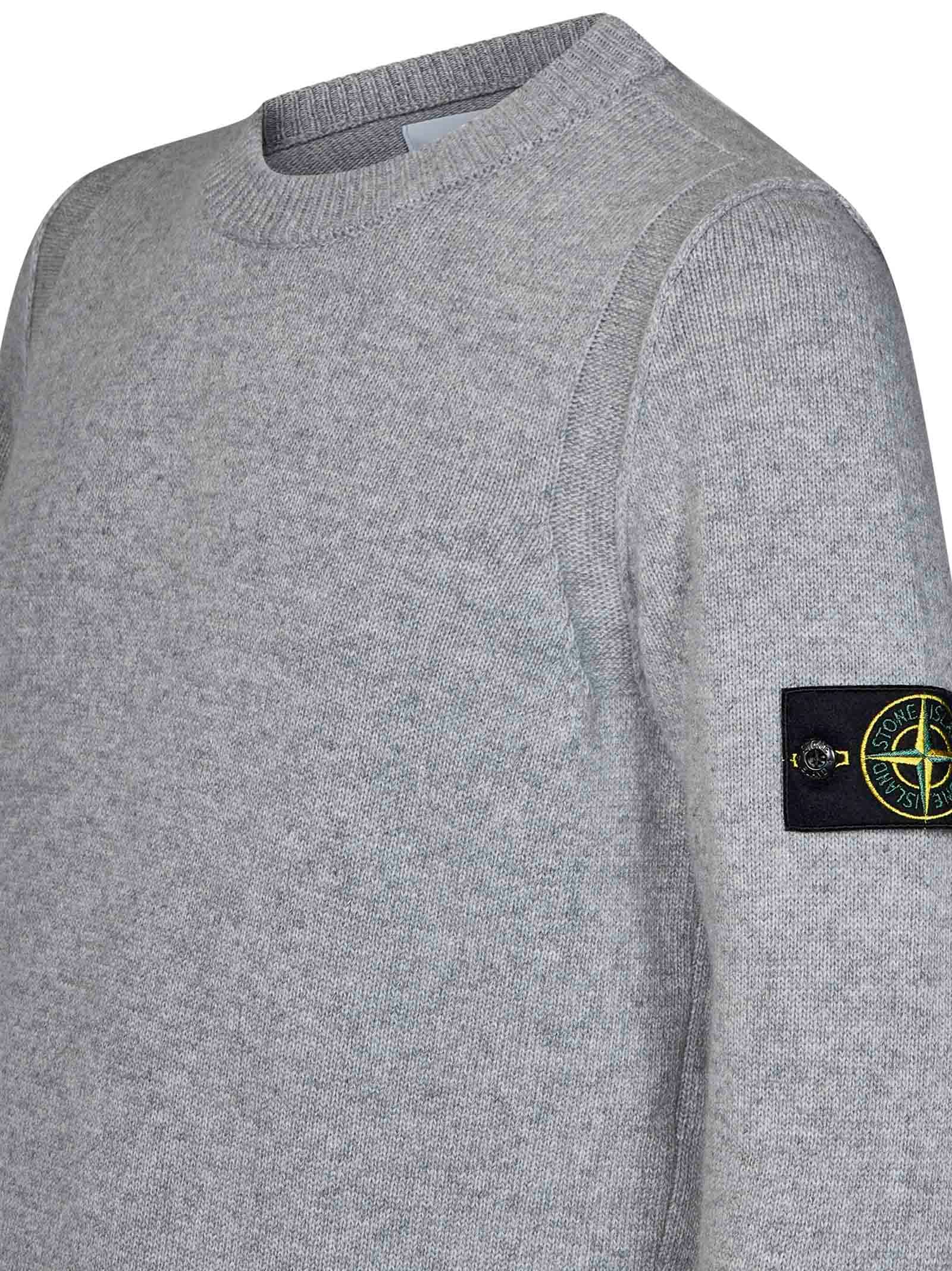 Shop Stone Island Sweater In Grey