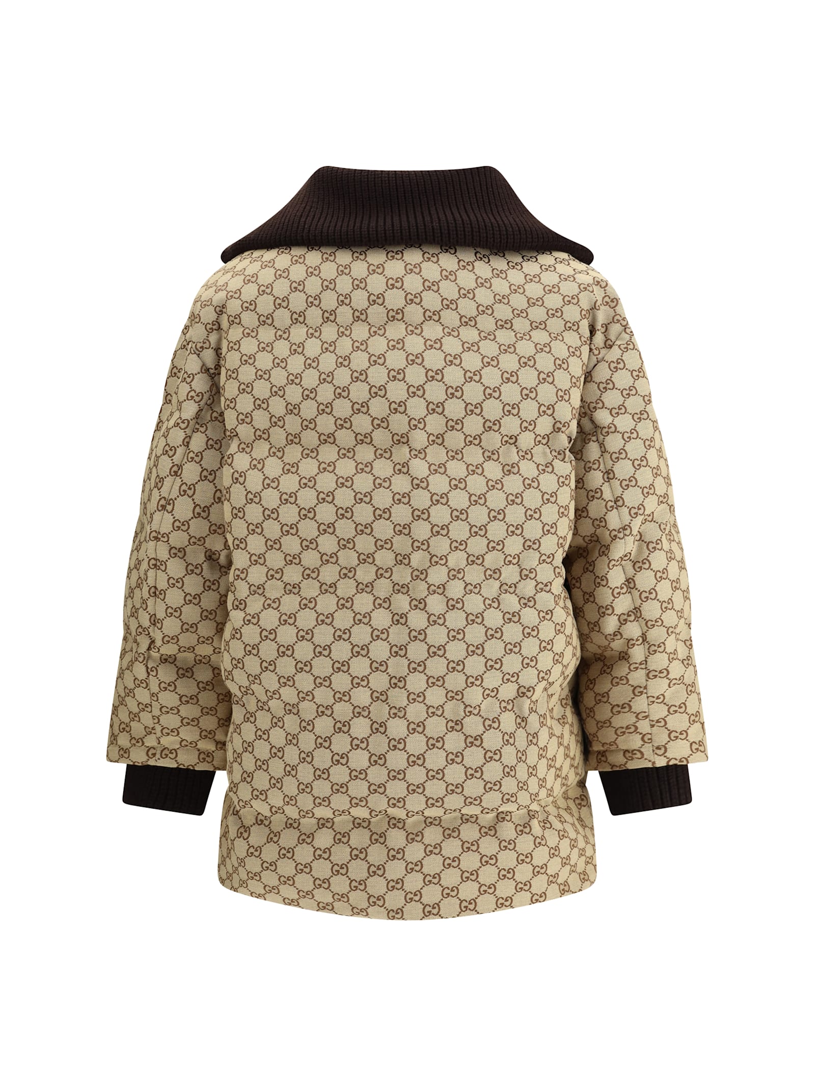 Gucci Fabric Bomber Jacket In Animal Print