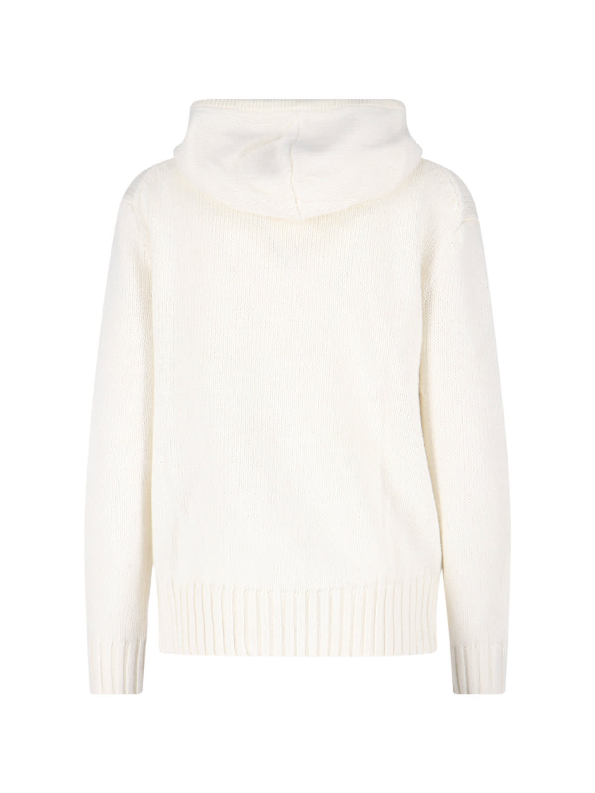 Ralph Lauren Logo Hoodie In White