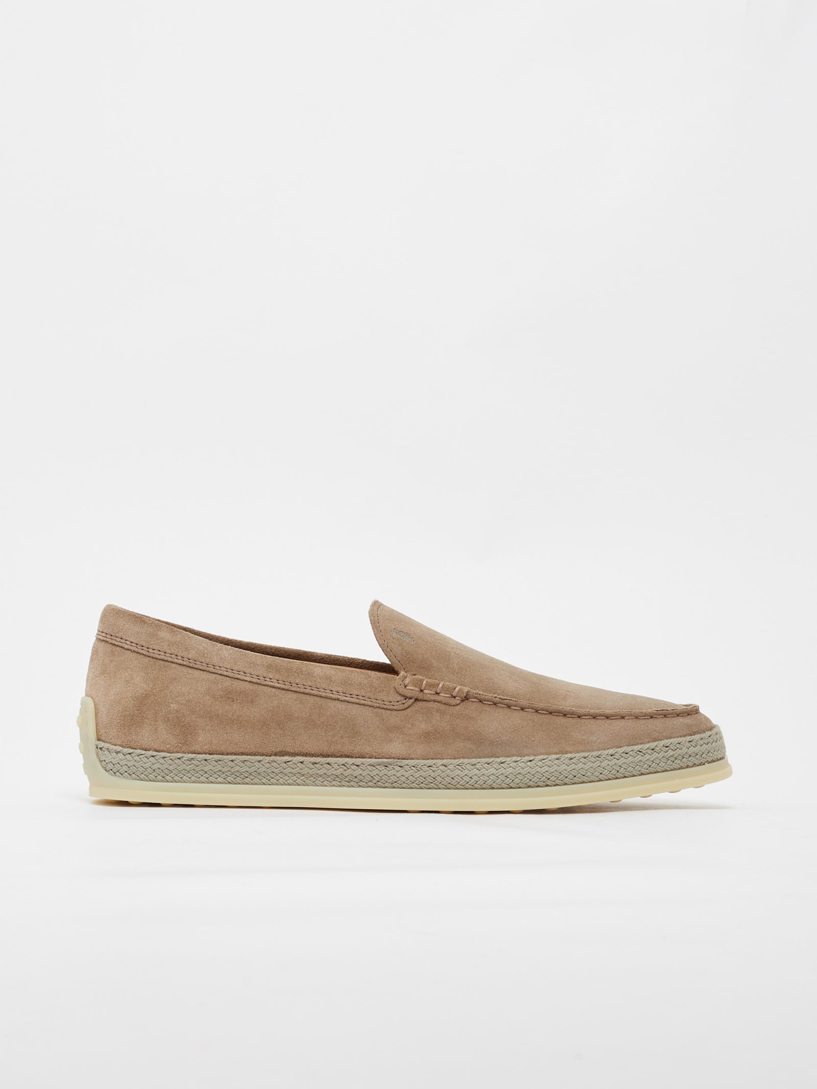 Tod's Pantofola Gomma Rafia Tv Loafers In Noce | ModeSens