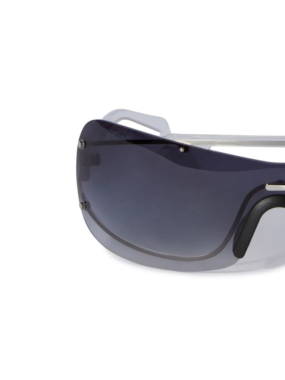 Off-white Big Wharf Oversized Sunglasses In Black