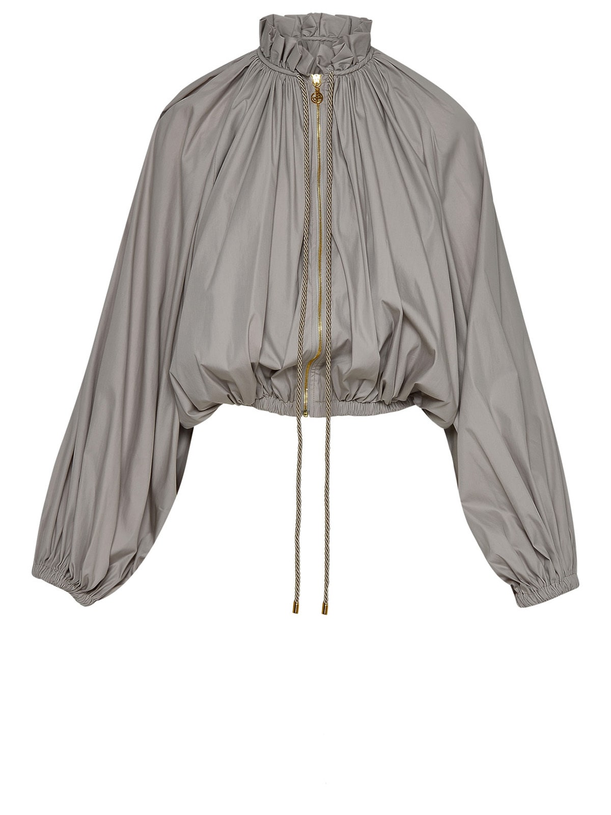 Patou Long-sleeve Bomber Jacket In Grey