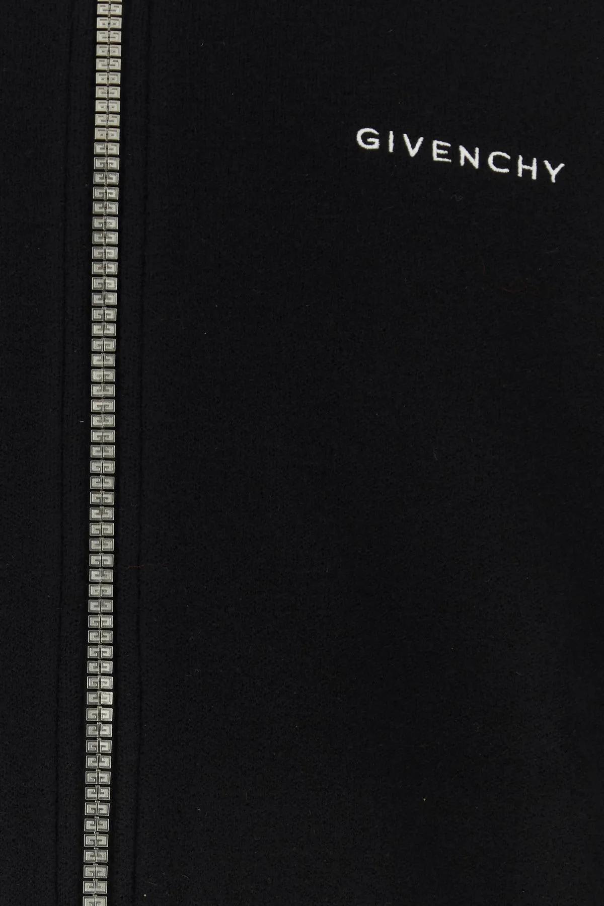 Shop Givenchy Black Wool 4g Stars Bomber Jacket In Nero