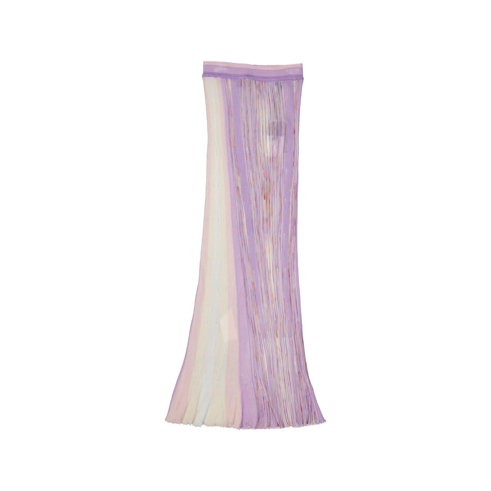 Shop Missoni Elastic Maxi Skirt In Lilac