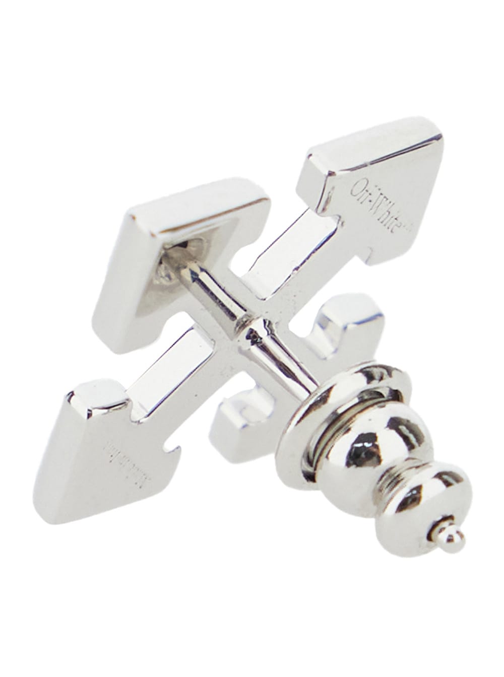 Off-white Men Arrow Mono Earring In Metallic