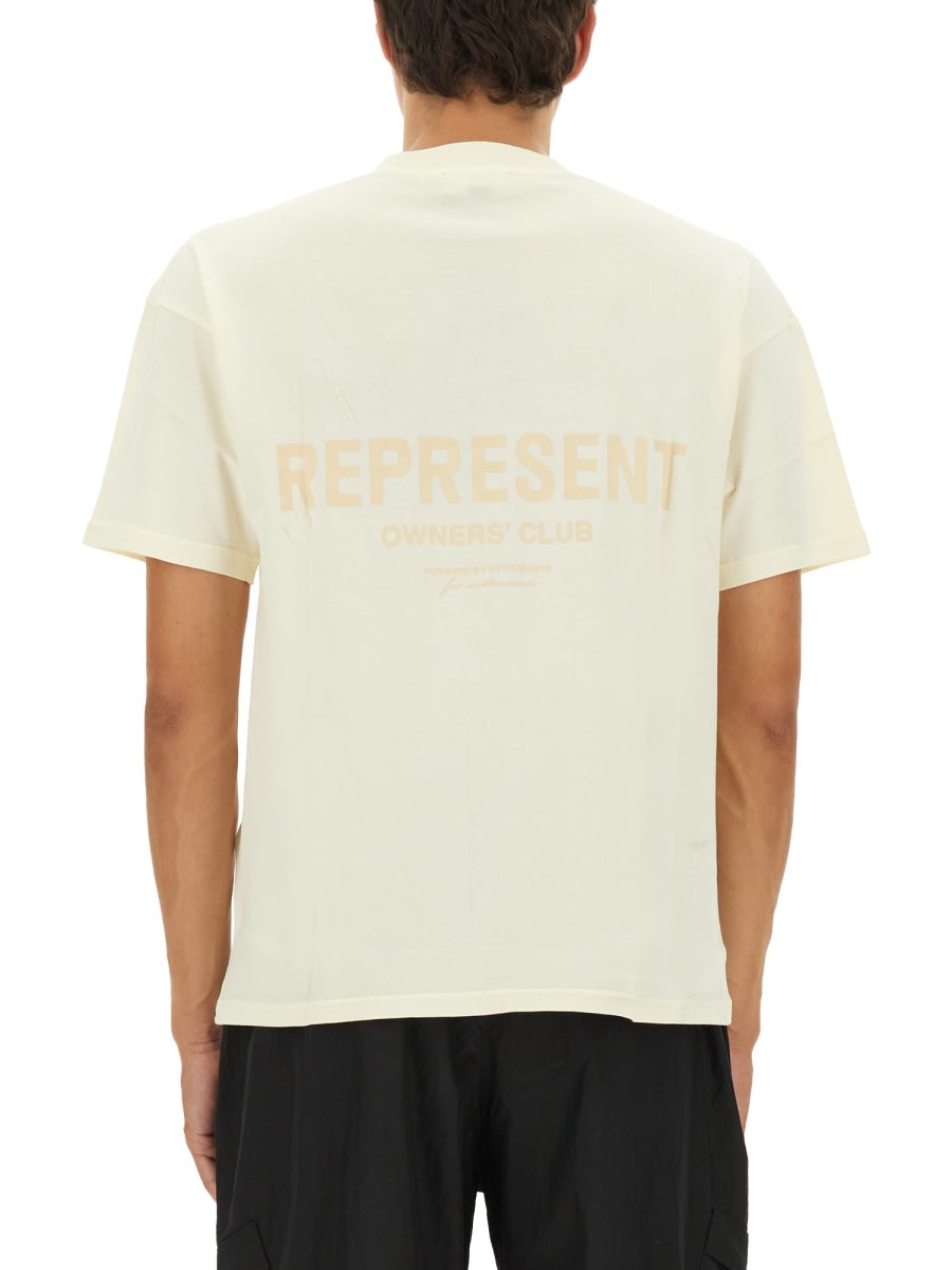 Represent T-shirt With Logo In White