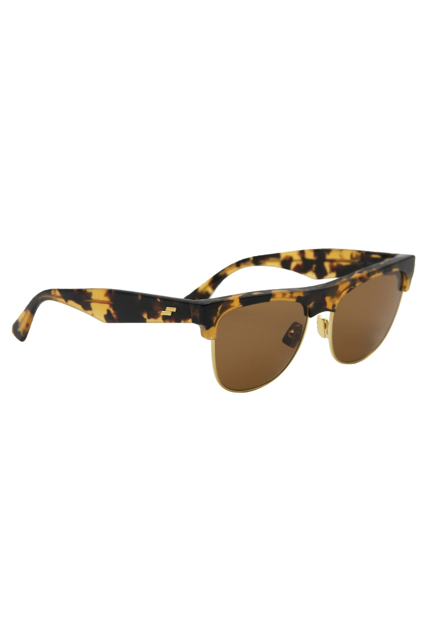 Shop Bottega Veneta Squared Sunglasses In Multicolor