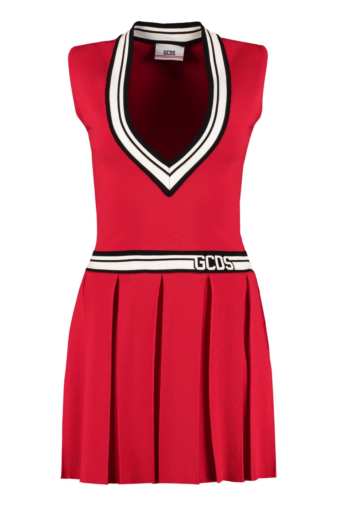 Photo of  GCDS Flared Skirt Knit Dress- shop GCDS Dresses online sales