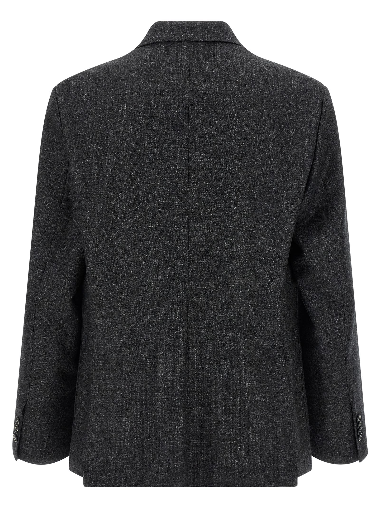 Barena Venezia Double Breasted Long Sleeve Blazer In Gray
