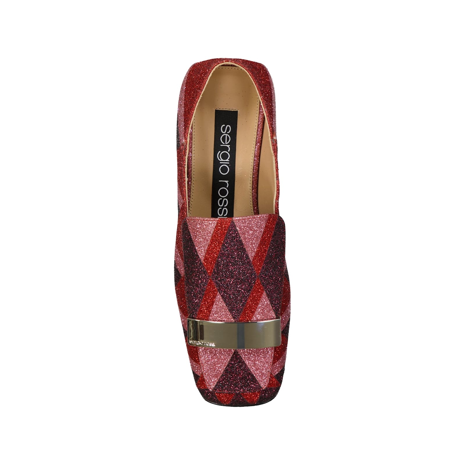 Sergio Rossi Multicolor Fabric Slip-on Loafers In Red
