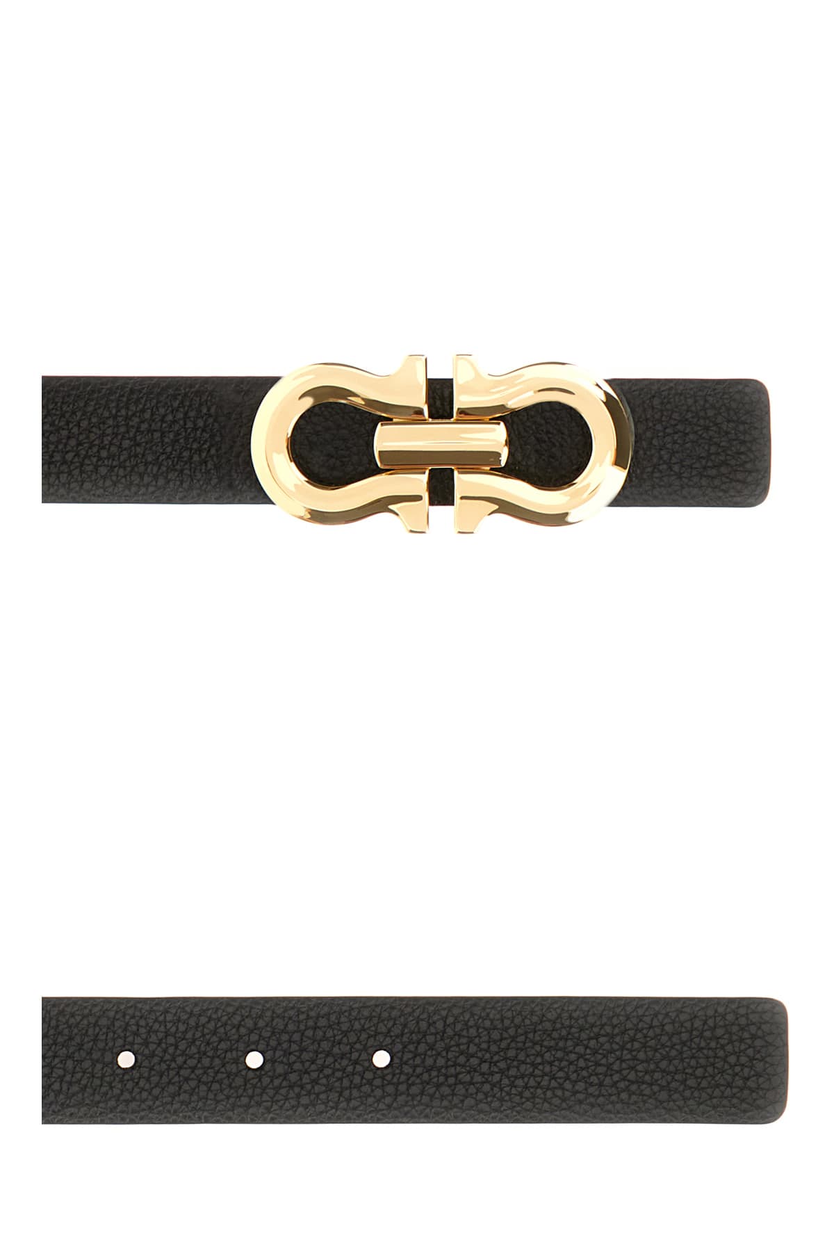 Shop Ferragamo Black Leather Reversible Belt In Nero Flame Red